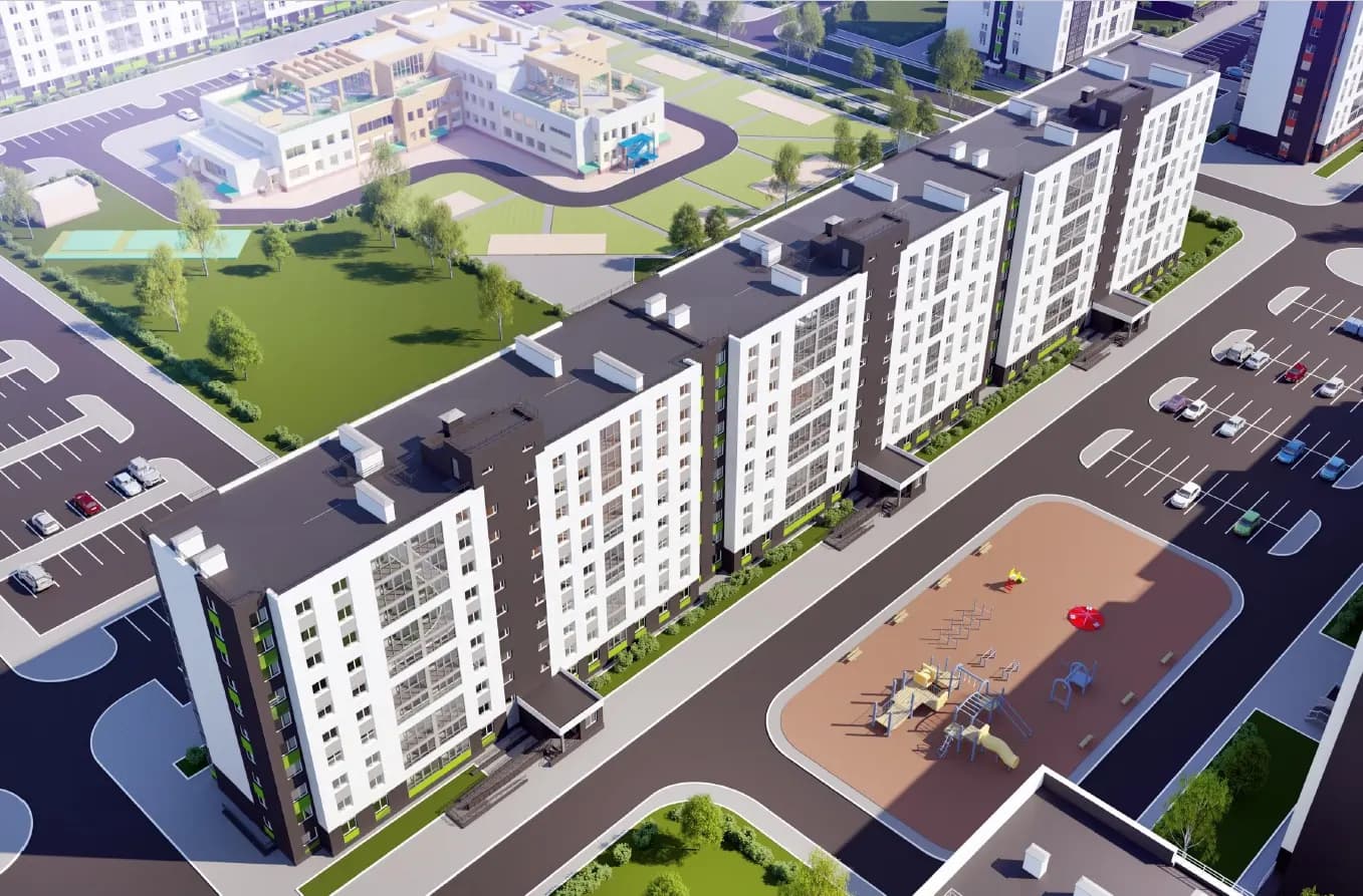 Уфа, микрорайон «Кузнецовский Затон», квартал 55, на участках 55/1, 55/2, 55/3, фото 1