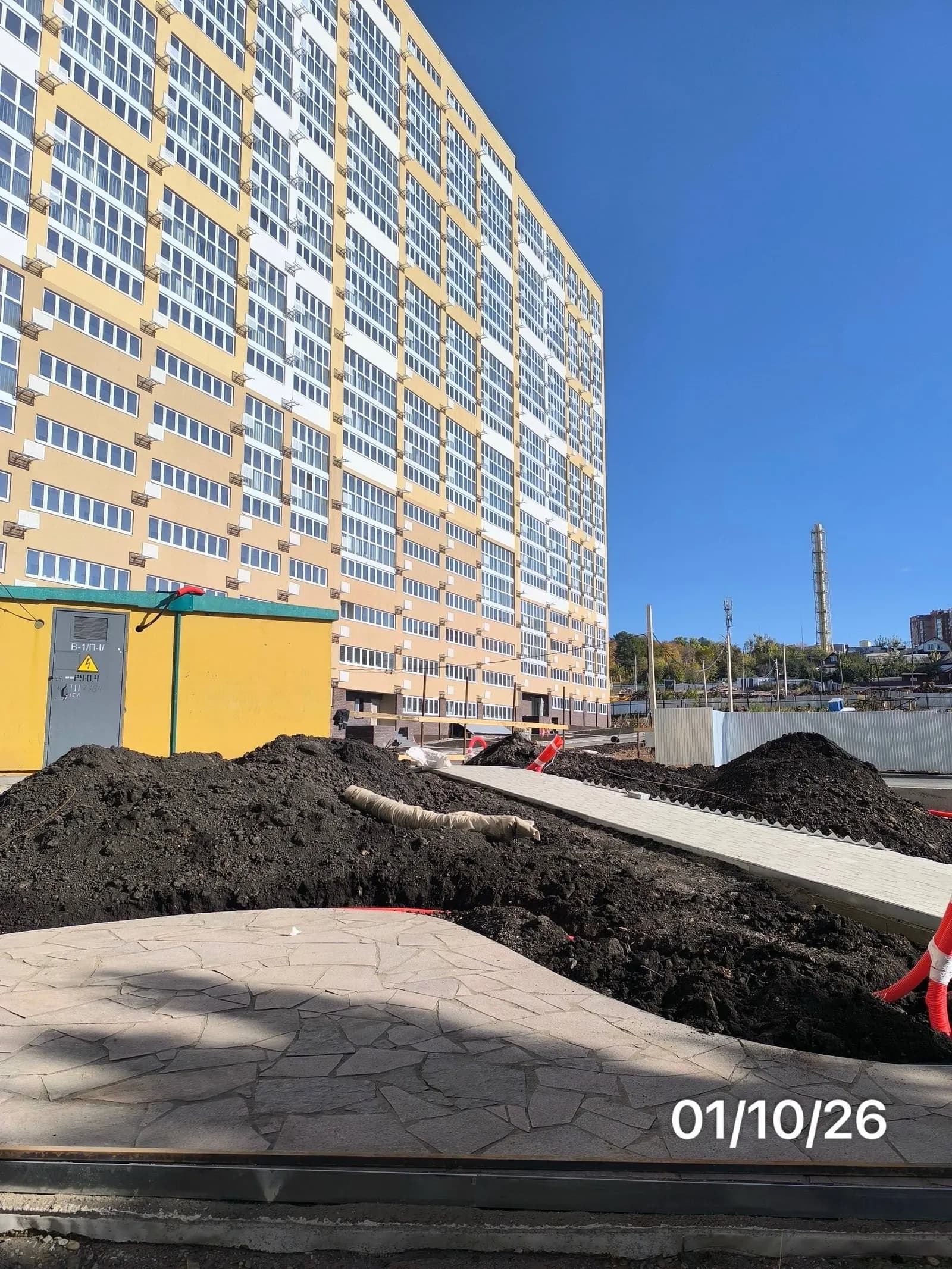 Жилой дом, Уфа, Улица Пересечение ул. Белореченской, Кавказской, Высотной в микрорайоне «Юрюзань»: ход строительства, октябрь 2026