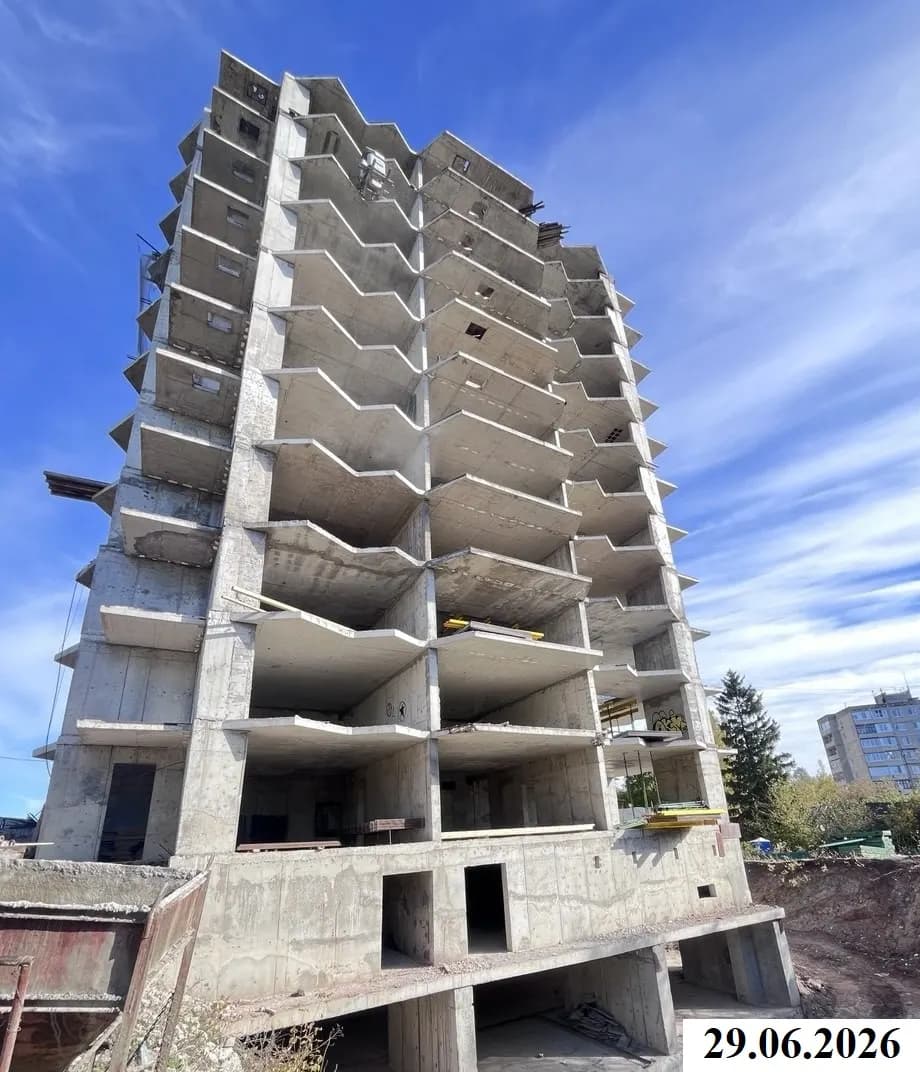 Жилой дом, Уфа, Улица Дуванская: ход строительства, сентябрь 2026