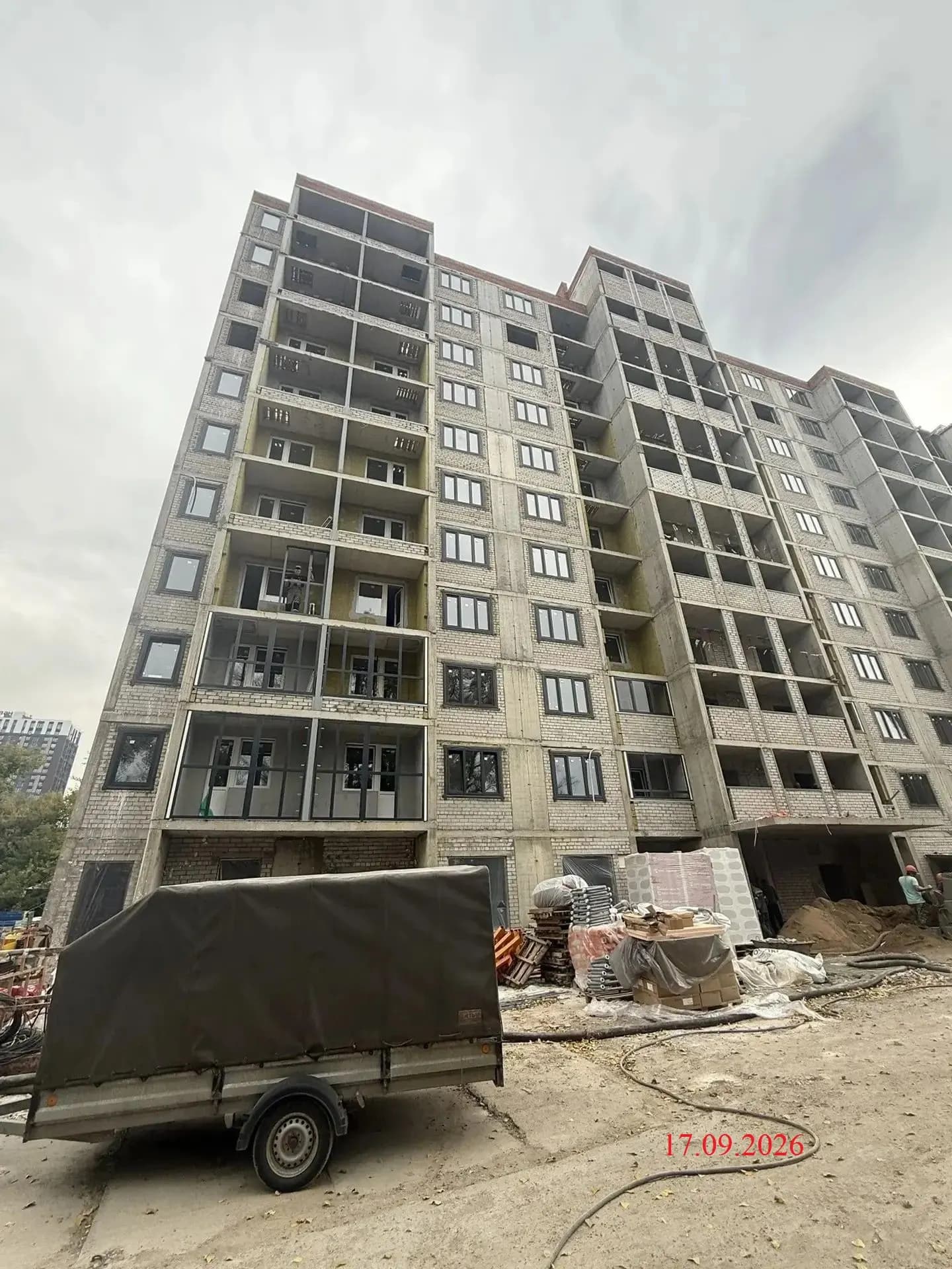 Жилой дом, Уфа, Улица Красноводская: ход строительства, сентябрь 2026