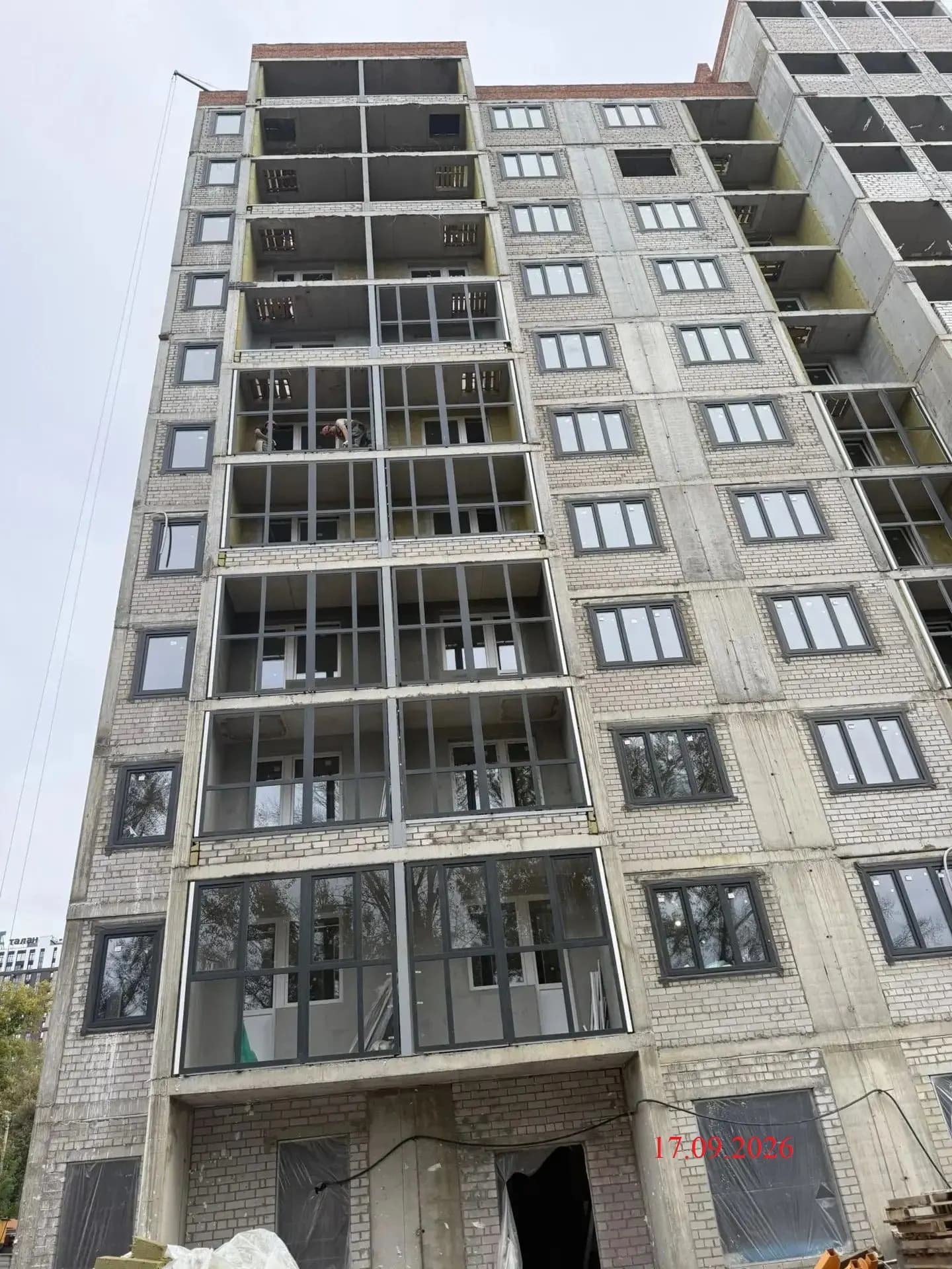 Жилой дом, Уфа, Улица Красноводская: ход строительства, сентябрь 2026