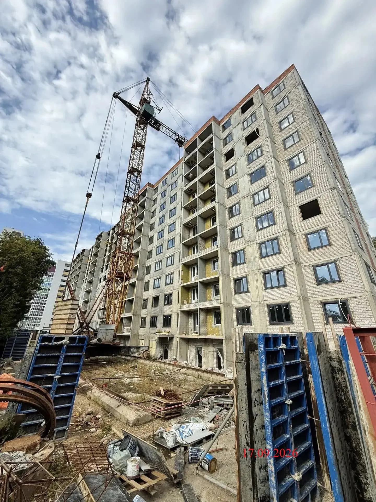 Жилой дом, Уфа, Улица Красноводская: ход строительства, сентябрь 2026
